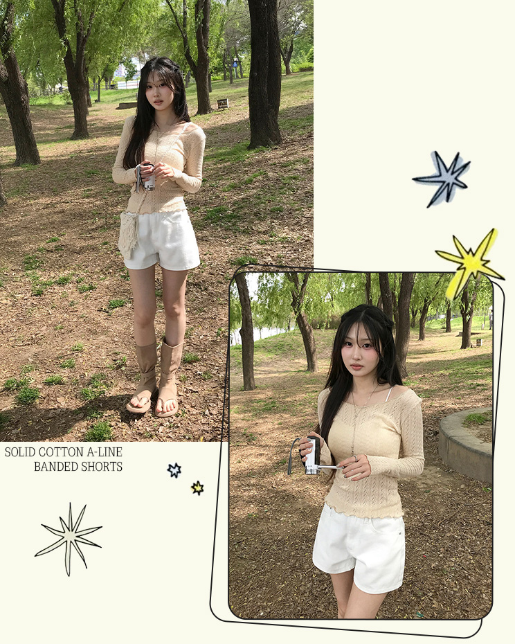 탄탄코튼A인밴딩숏팬츠